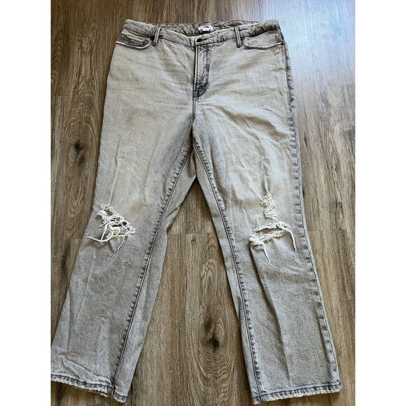 Anthropologie Good American Jeans Women Size 15 Distressed - Picture 2 of 8